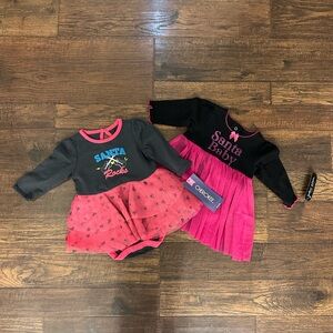 Santa Baby and Santa Rocks Baby Dresses